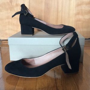 Madewell ankle-strap shoes in suede